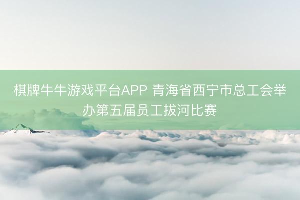 棋牌牛牛游戏平台APP 青海省西宁市总工会举办第五届员工拔河比赛